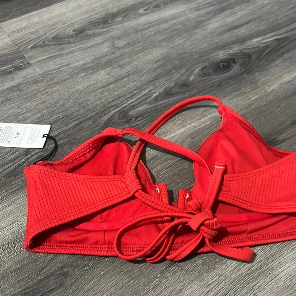 Chic Red Strappy Bralette